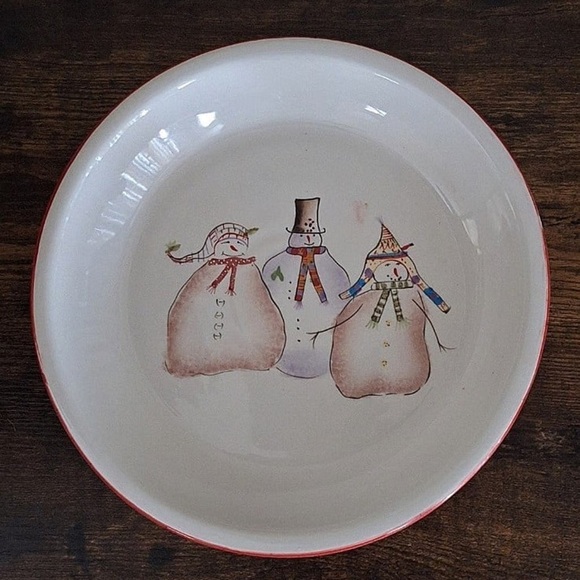 Sakura Snowmates Debbbie Taylor Kerman Pie Plate Bowl - Picture 3 of 10